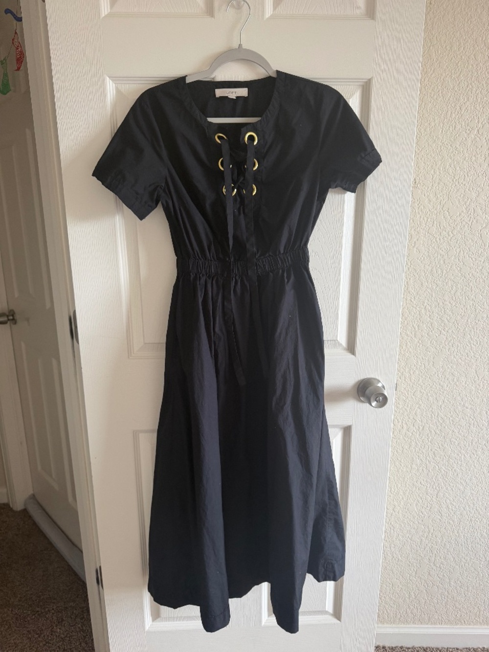 Lace-Up Maxi Dress